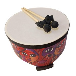 Bothyi - Tambor De Tierra De Madera Educativo Con Percusión De Tambor De Piso De 2 Mazos Para Niños