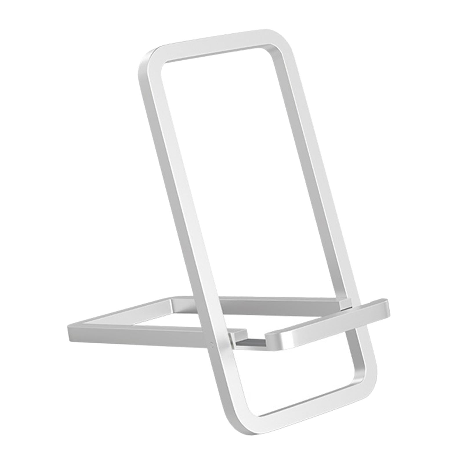 Magideal - Soporte Para Teléfonos De Viaje, Mini Soporte Para Teléfono Celular, Soporte Para Teléfono Móvil, Base Para Teléfono Móvil, Escritorio, Oficina En Cas Plata