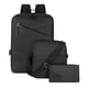 thumbnail image 1 of Set Mochila Porta Notebook Bolso Cruzado Estuche Negro, 1 of 6