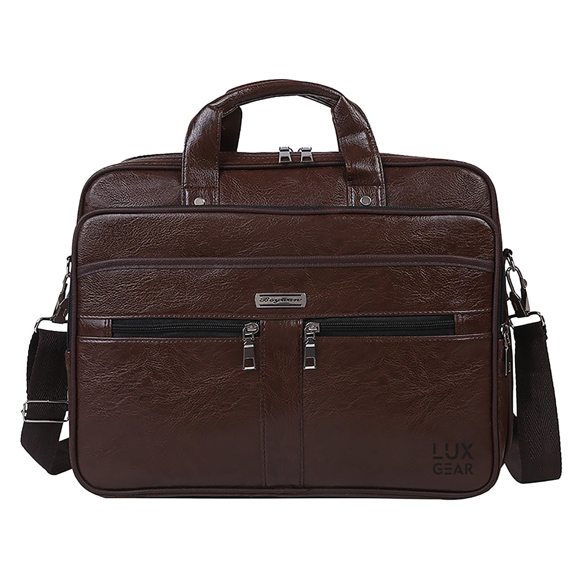 Maletín Cuero Luxgear Oficina Notebook Tablet 15.6 Pulgadas