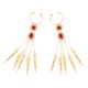 thumbnail image 5 of 1 Par De Danza Del Vientre Pulsera Egipcia Gitana U?as De Dedo Gema Roja Joyas De Mano, 5 of 5