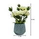 thumbnail image 5 of Planta Artificial Macetero a Rayas Con Rosas Decorativas blanco, 5 of 8