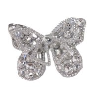 Bothyi - Decoración De Zapatos Con Diamantes De Imitación Colgante Para Zapatos Brillante Para Ropa Vestido De Zapatos De Boda 8,3 Cm X 6 Cm