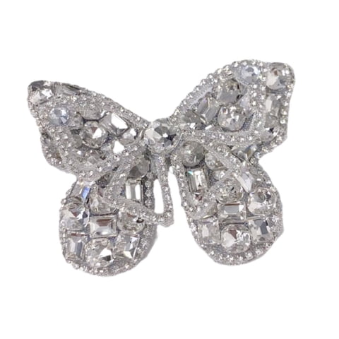 Bothyi - Decoración De Zapatos Con Diamantes De Imitación Colgante Para Zapatos Brillante Para Ropa Vestido De Zapatos De Boda 8,3 Cm X 6 Cm