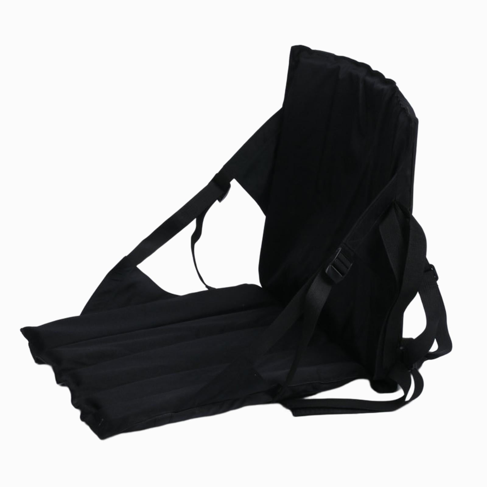 Ioensy - Asiento De Kayak Silla De Piso Duradera Con Respaldo Para Pesca Barco Rafting Deportes Negro