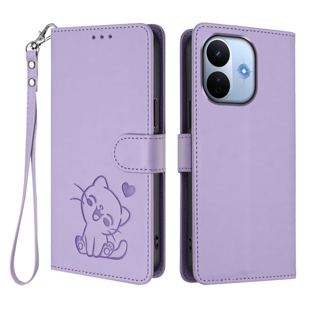 Funda Billetera Magnética para Xiaomi Redmi Note 17 Pro Plus 5G, Lila Claro