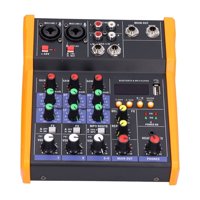 Click Ventas - Mezclador De Audio Profesional Con 4 Canales