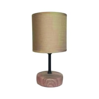 Importclick - Lampara Velador Mesa Diseño Clásico 20X20X30 Cm Beige