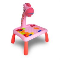 Genérico - Mesa Proyector Dibujo Didactica Y Juego De Tetris Rosado