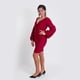 thumbnail image 2 of Vestido ajustado manga larga color burdeo Talla M Mujer, 2 of 3