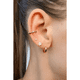 thumbnail image 2 of Aros Niña Atornillados Plata 925 Con Oro 18 K Tope #15, 2 of 3
