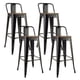 thumbnail image 1 of Pack 4 Taburetes Tolix 76 cm con asiento madera Marrón, 1 of 3