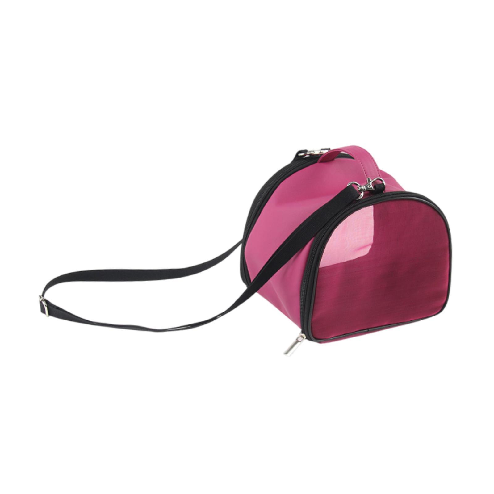 Magideal - Bolsa De Hámster Portador De Cobre De Coanías Portátiles Transpirable Bolso De Viaje De Malla Al Aire Libre Para Animales Pequeños Planeador De Azúcar Rosa