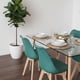 thumbnail image 3 of Comedor Mesa Vitreo 120x80 + 4 Sillas Tulip Verde Esmeralda, 3 of 4
