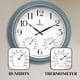 thumbnail image 3 of Reloj Lovely Home Essentials 46 cm verde azulado impermeable, 3 of 9