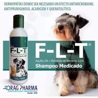 Drag Pharma - Shampoo Medicado Para Perros Y Gatos - F.L.T 150 Ml