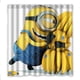 thumbnail image 1 of Cortina de ducha de los Minions de Gru, mi villano favorito, juego de cortina de baño con ganchos, tamaño 66 x 72 pulgadas, 1 of 3