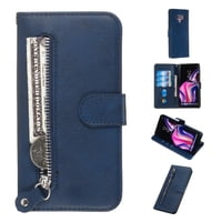 Gangxun - Funda Con Cremallera Para Samsung Galaxy Note 9, Carcasa Cartera De Cuero Pu Con Soporte Y Tarjetero