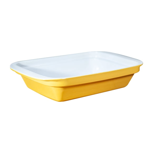 Fuente de Cerámica p/ horno tipo Gres - RECTANGULAR 29x19 Amarillo