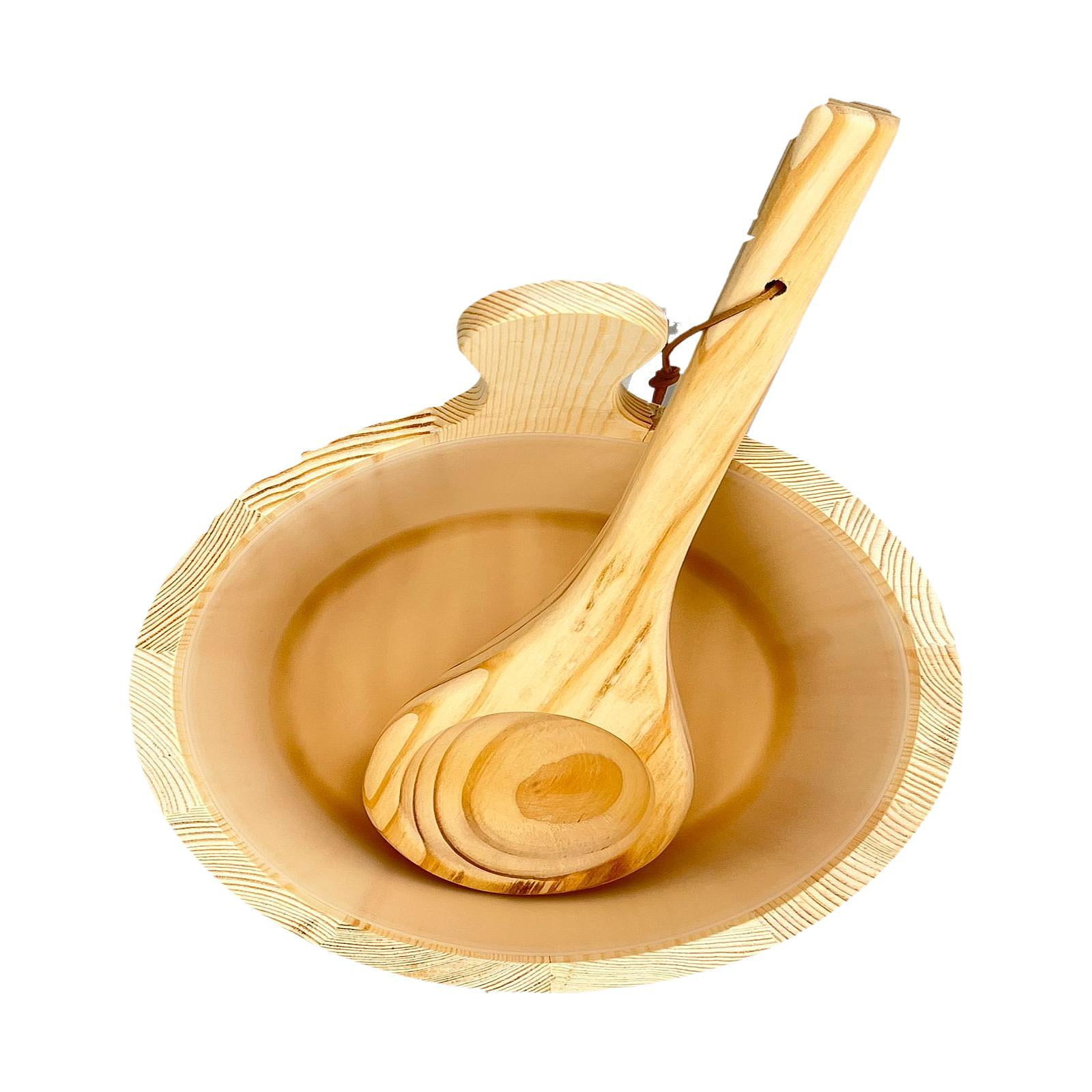 Ioensy - Juego De Cubos De Madera Para Sauna, Portátil, 5 L, Accesorios Para Sauna, Baño