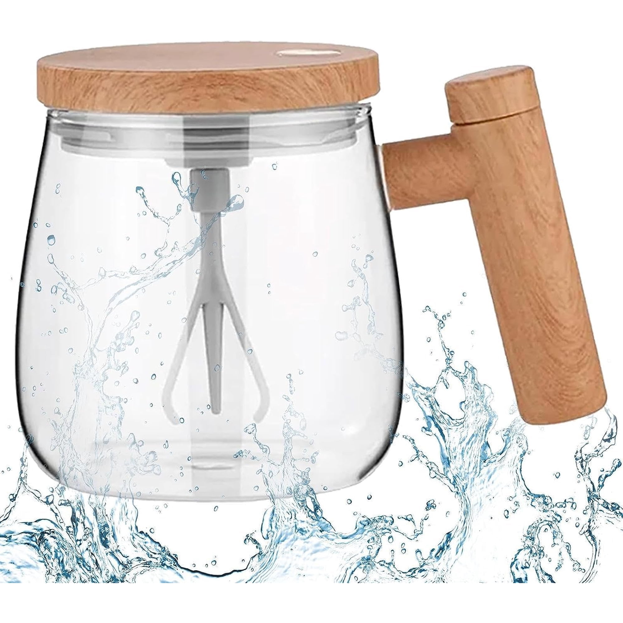 Xusx111 - Mezcladora Portátil, Recargable Usb-c, Taza De Jugo De Viaje Personal Compacta 15oz Para Batidos, Batidos, Jugo Fresco, Autolimpieza, Tapa A Prueba De Fugas, Pantalla De Tiempo Inteligente,