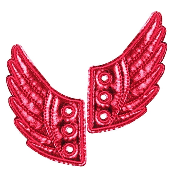 ni?os foils zapatos zapatilla de ángel alas zapatos accesorios rojo