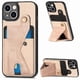 thumbnail image 1 of Funda Resistente para iPhone 13 con Tarjetero y Soporte, Diseño Magnético Blanco, 1 of 5