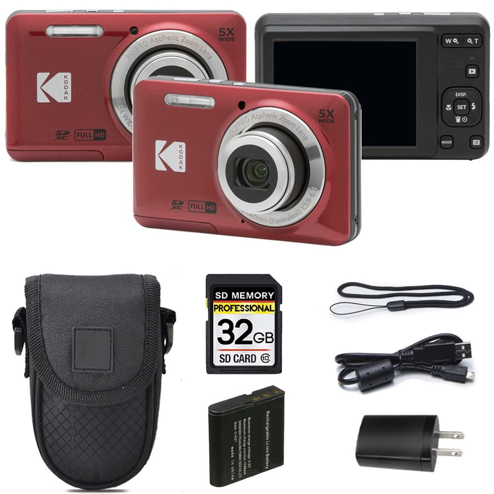 Kodak Professional - Cámara Compacta Kodak Pixpro Fz55 De 16 Mp, Zoom 5x, 1080p