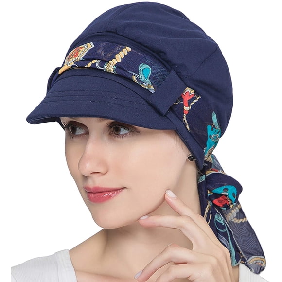 Gorras Chemo Hats Para Mujer Forradas En Algodón Y Bambú Para Vendedor De Periódicos