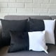 thumbnail image 3 of Cojin Decorativo EcoCuero Blanco y Negro 50x30 Relleno, 3 of 3