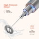 thumbnail image 5 of Milk Frother Peach Street, potente portátil, de acero inoxidable, 5 of 8