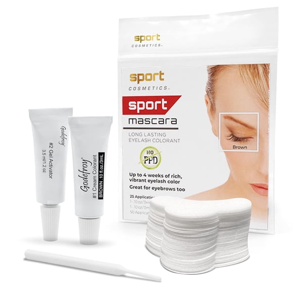 Cosmética deportiva - Máscara deportiva de larga duración, color negro