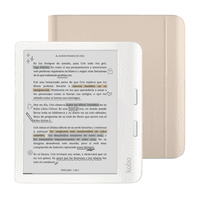 Rakuten Kobo - Lector E Reader Kobo Libra Colour Blanco Con Funda Sleepcover Beige
