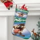thumbnail image 2 of Taz-Mania Tema: Calcetines de Navidad, fino lino blanco para colgar en escaleras y chimenea, decoración navideña para el hogar, regalo de Navidad. 45cm × 32cm, 2 of 5