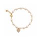 thumbnail image 1 of Pulsera Pearl Heart Glow con Baño de Oro 18K., 1 of 4