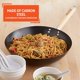 thumbnail image 3 of Wok IMUSA 28 cm antiadherente con mango de madera negro, 3 of 8