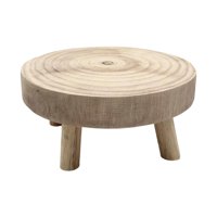 Ioensy - Taburete De Madera Para Maceta Rústica, Taburete Para Patio, Bonsái, Planta En Maceta