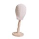 thumbnail image 2 of Cabeza De Maniquí Calva Con Base, Soporte Para Peluca Portátil Para Bufandas, Tocado, Bufanda, 2 of 5