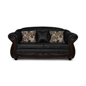 Adonis Leudh - Sofá 2 Personas Estambul Envejecido Negro