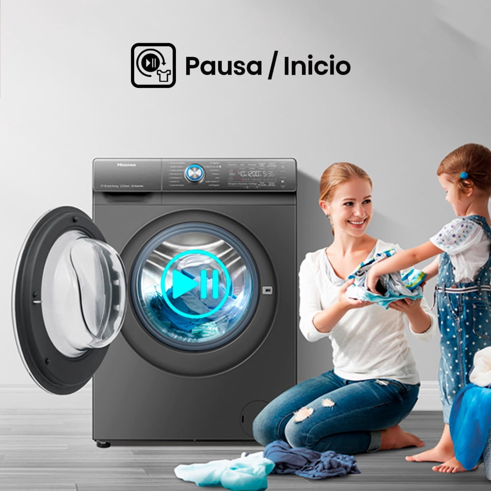 Hisense WD3Q1042BT 10/6 kg Inox, foto 3