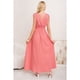 thumbnail image 3 of Maxi Vestido Largo Mujer Casual Eventos Texturizado Sin Manga 3374, 3 of 3