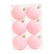 thumbnail image 5 of 6 Bolas Navideñas Flocadas De 6 Cm Para Decoración De Aniversario, Color Rosa, 5 of 5
