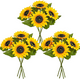 thumbnail image 3 of Girasol flores artificiales decoración hogar, 3 of 3