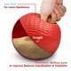 thumbnail image 3 of Bola tonificadora pesada Yes4All Soft Knurl 2,7 kg roja, 3 of 7