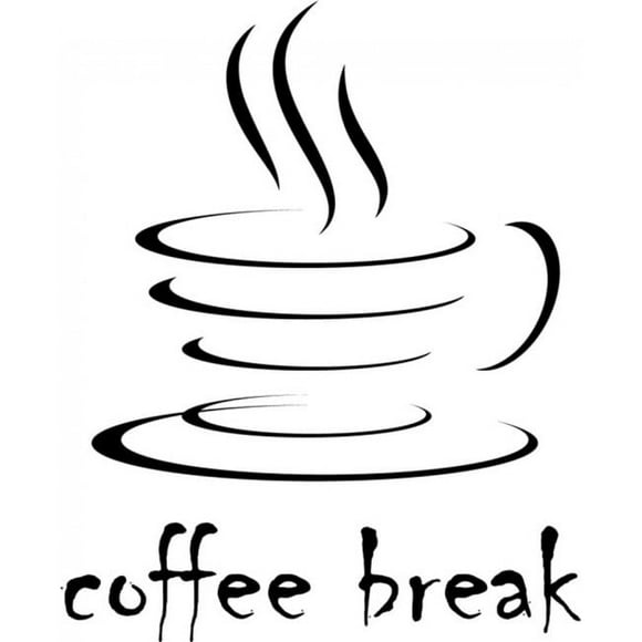 Decomural Coffee Break Steaming Cup Food And Drink WS-18032