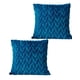 thumbnail image 3 of Set De 2 Fundas De Cojines Diseño Espiga 45cm X 45 Cm Turquesa, 3 of 4
