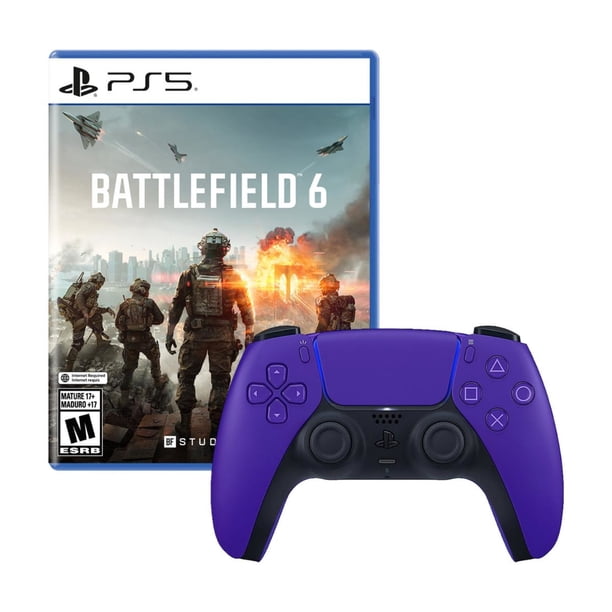 Bundle, Control DualSense Galactic Purple PS5 + videojuego Battlefield 6