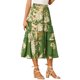 thumbnail image 4 of INSPIRE CHIC Falda Floral de Mujer con Volantes en Capas de Chifón Línea A Maxi Falda Verde Oscuro XL, 4 of 6