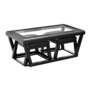 Muebles Santa Ana - Mesa De Centro Golden Con Taburetes