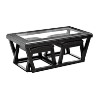 Muebles Santa Ana - Mesa De Centro Golden Con Taburetes